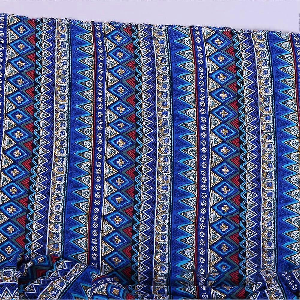 Characteristic Cotton Fabric With Ethnic Prints For DIY Crafts And Textiles Model 09 Ethnic Patterned Cotton Fabric