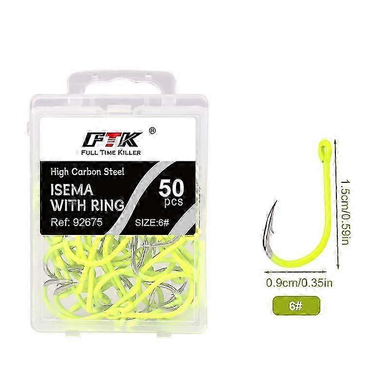 25-26 FTK 50pcs/1box ISNI Barbed Hooks Length 10mm/22mm Stainless Steel Suitable for Trout, Carp, Bass and all types of water.