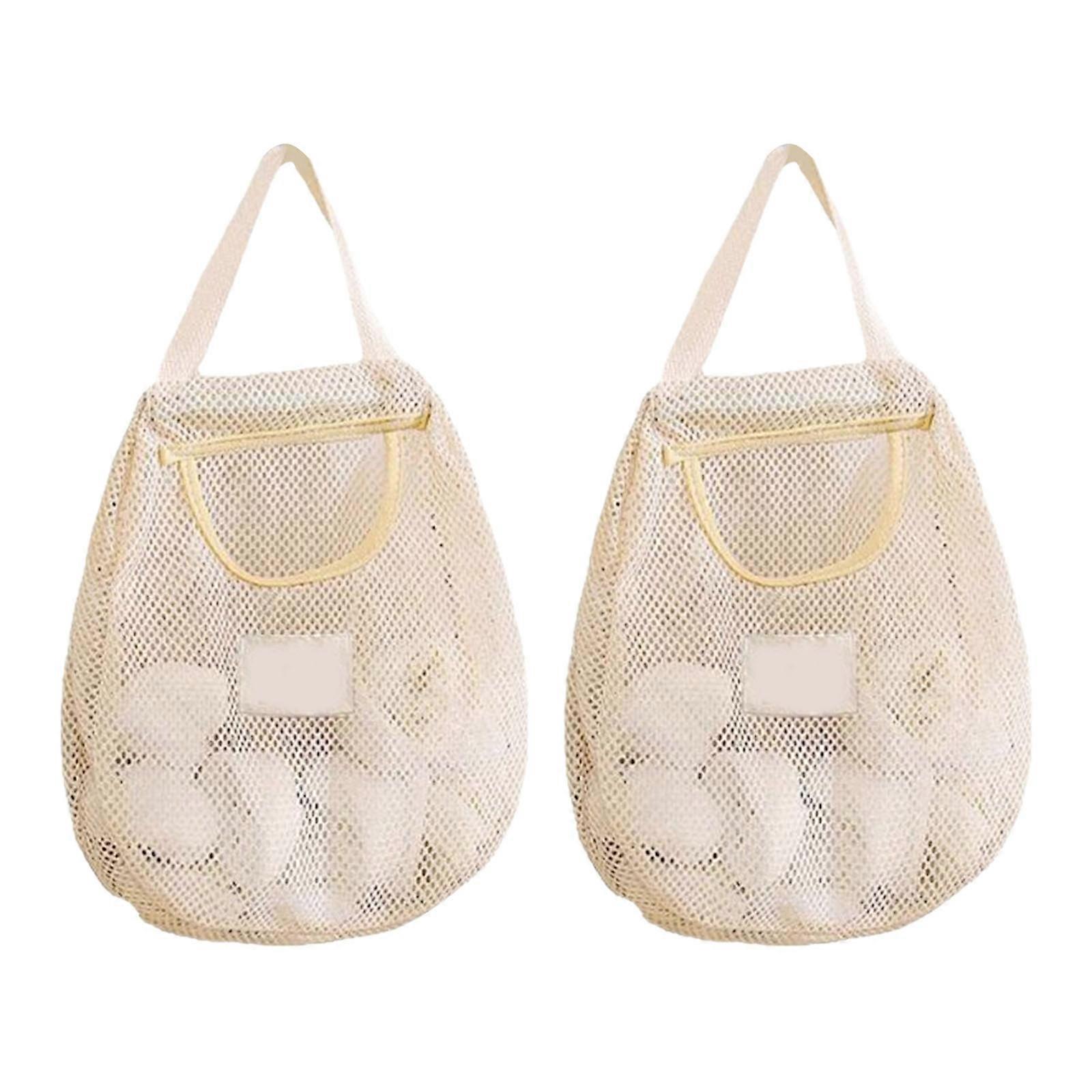 Hanging Mesh Storage Systems for Organizing Socks Underwear Toy Home Closet Space Optimization Solution  White