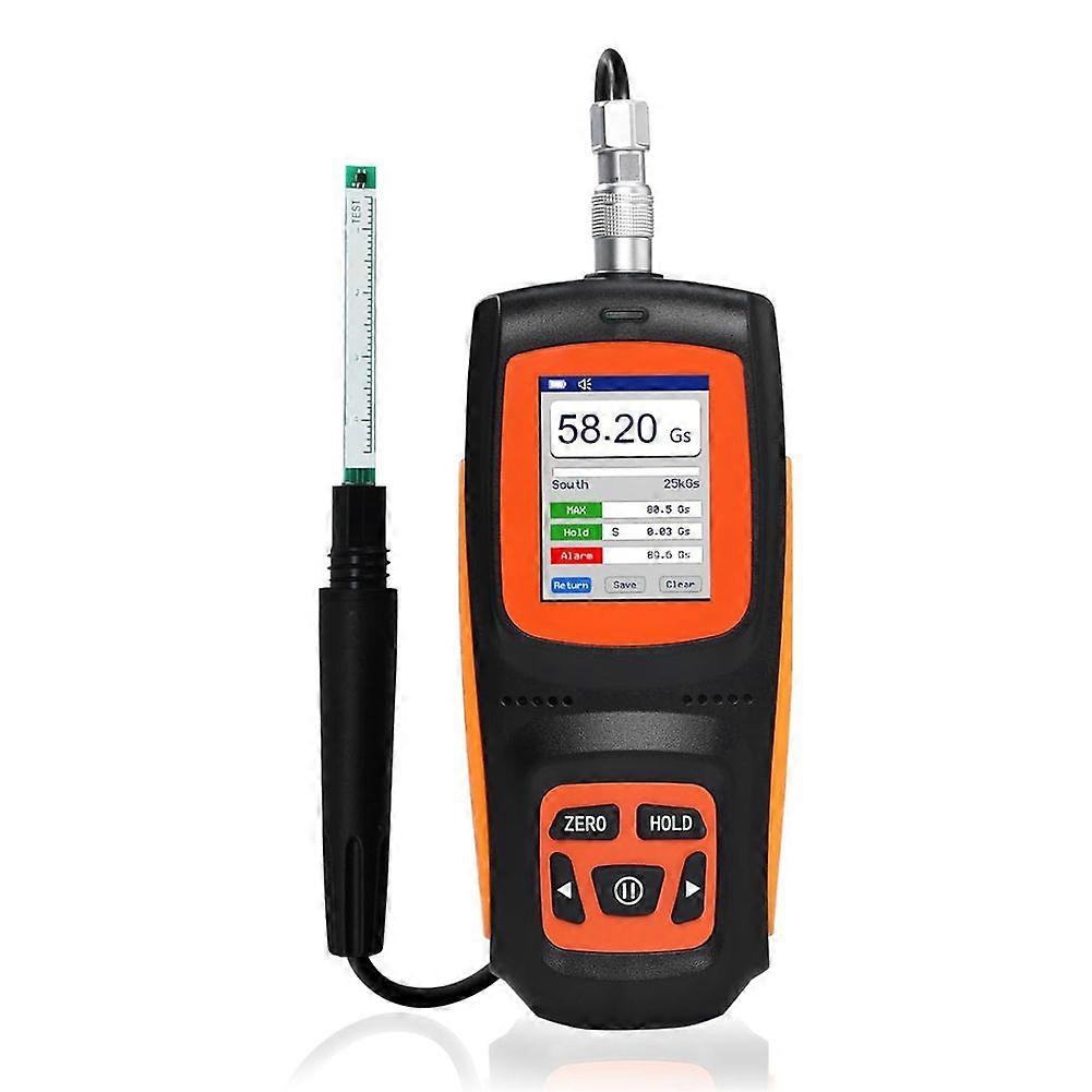 Gauss Meter,2% Accuracy Magnetometer,Precision Industrial 0-2500mT -Meter, Rechargeable Gaussmeter