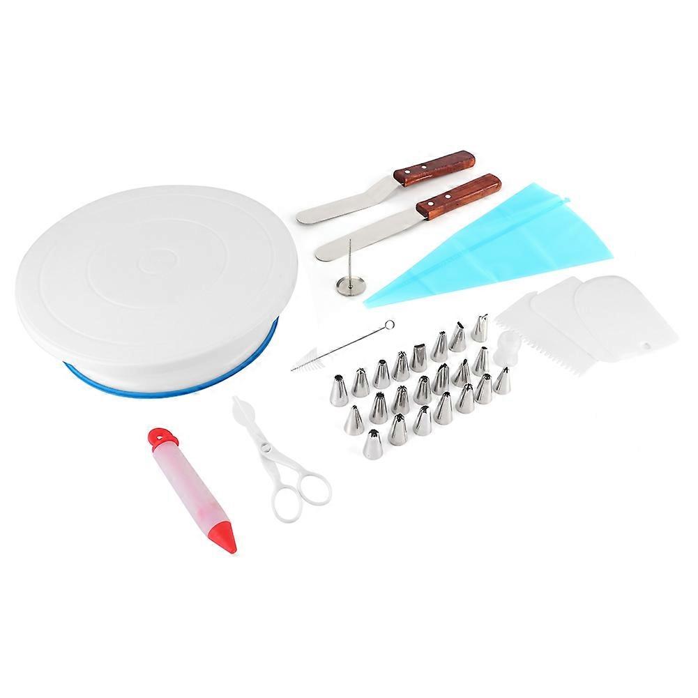 36Pcs/Set Cake Decorating Turntable Rotating Display Stand Scraper Cake Decoration DIY Tool Kit