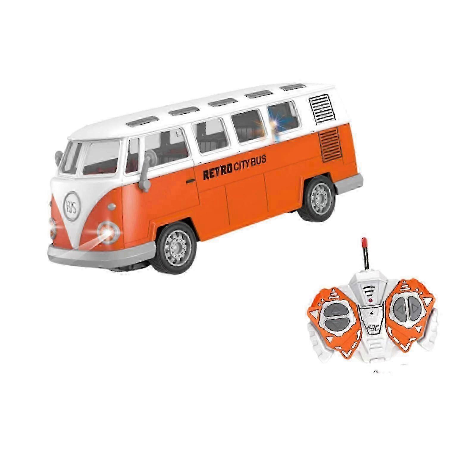 RC Car 1/30 Remote Control Car Vehicles Classic Openable Door City Bus Model