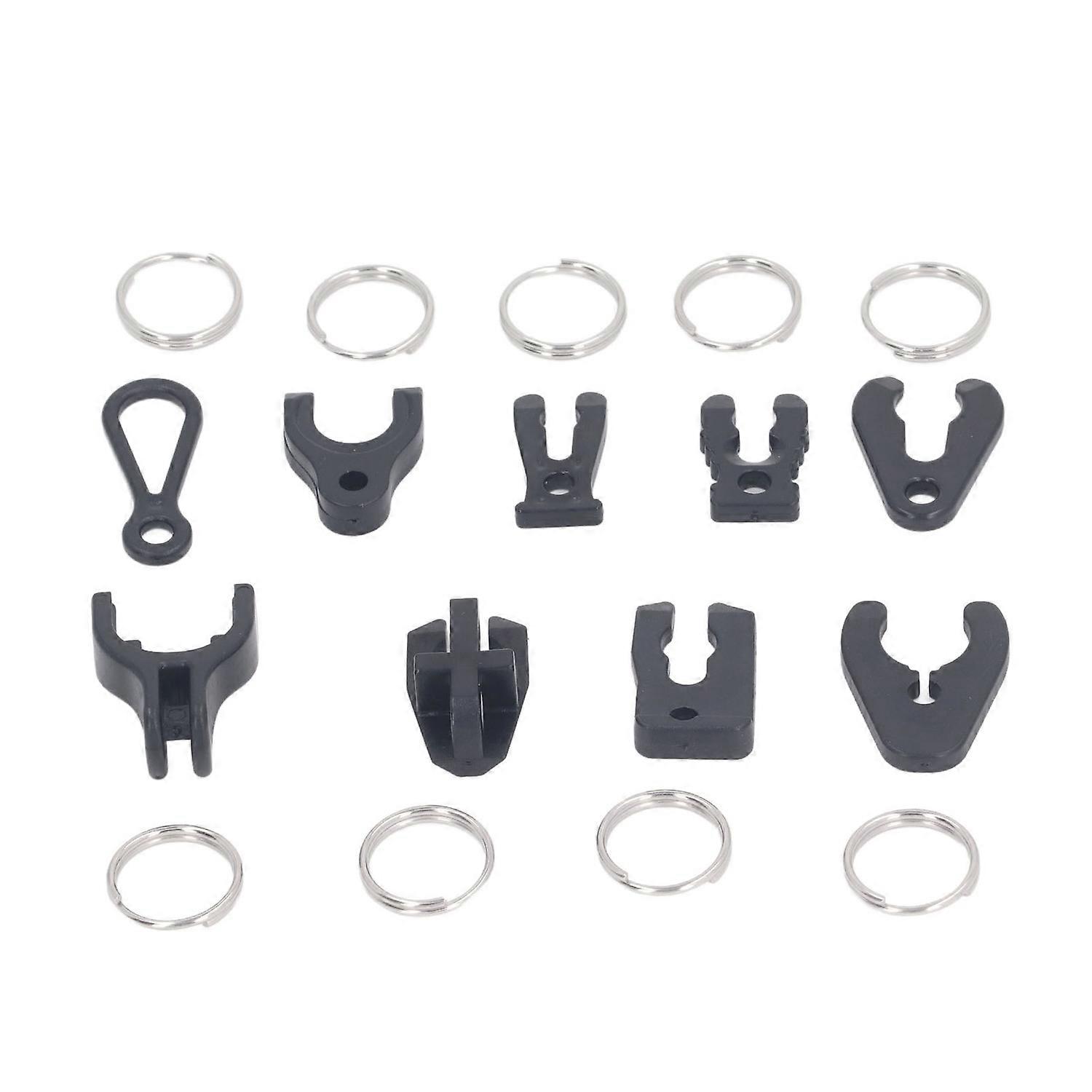 9PCS Universal Boat Kill Stop Switch Keys Plastic Outboard Safety Switch Keys with Key Rings for Jet