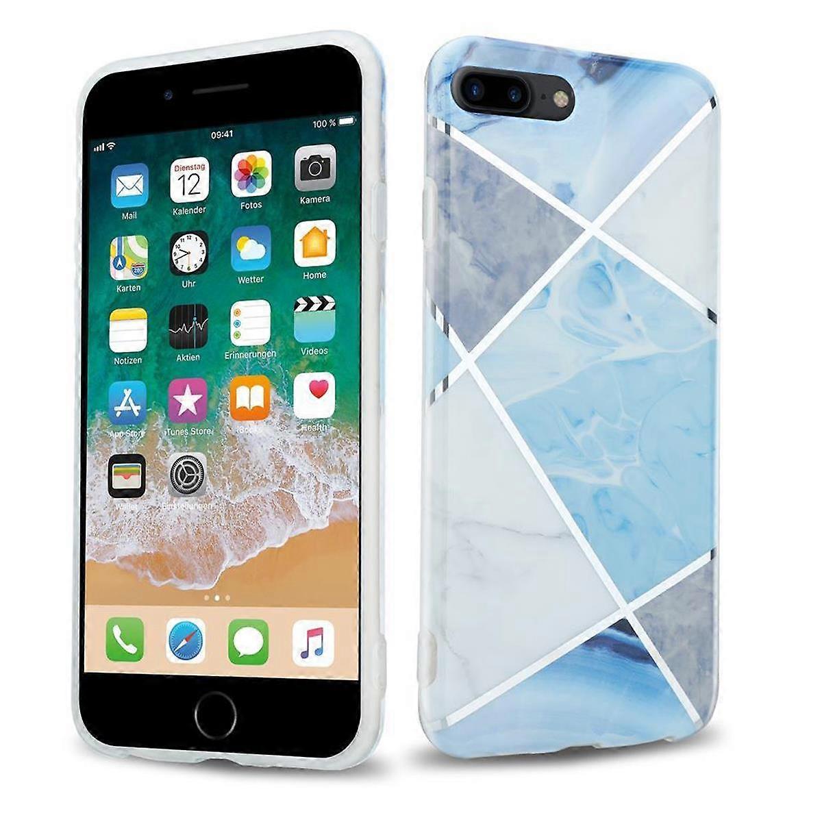 iPhone 7 PLUS / 7S PLUS / 8 PLUS Protective Case TPU Case - Marble Pattern