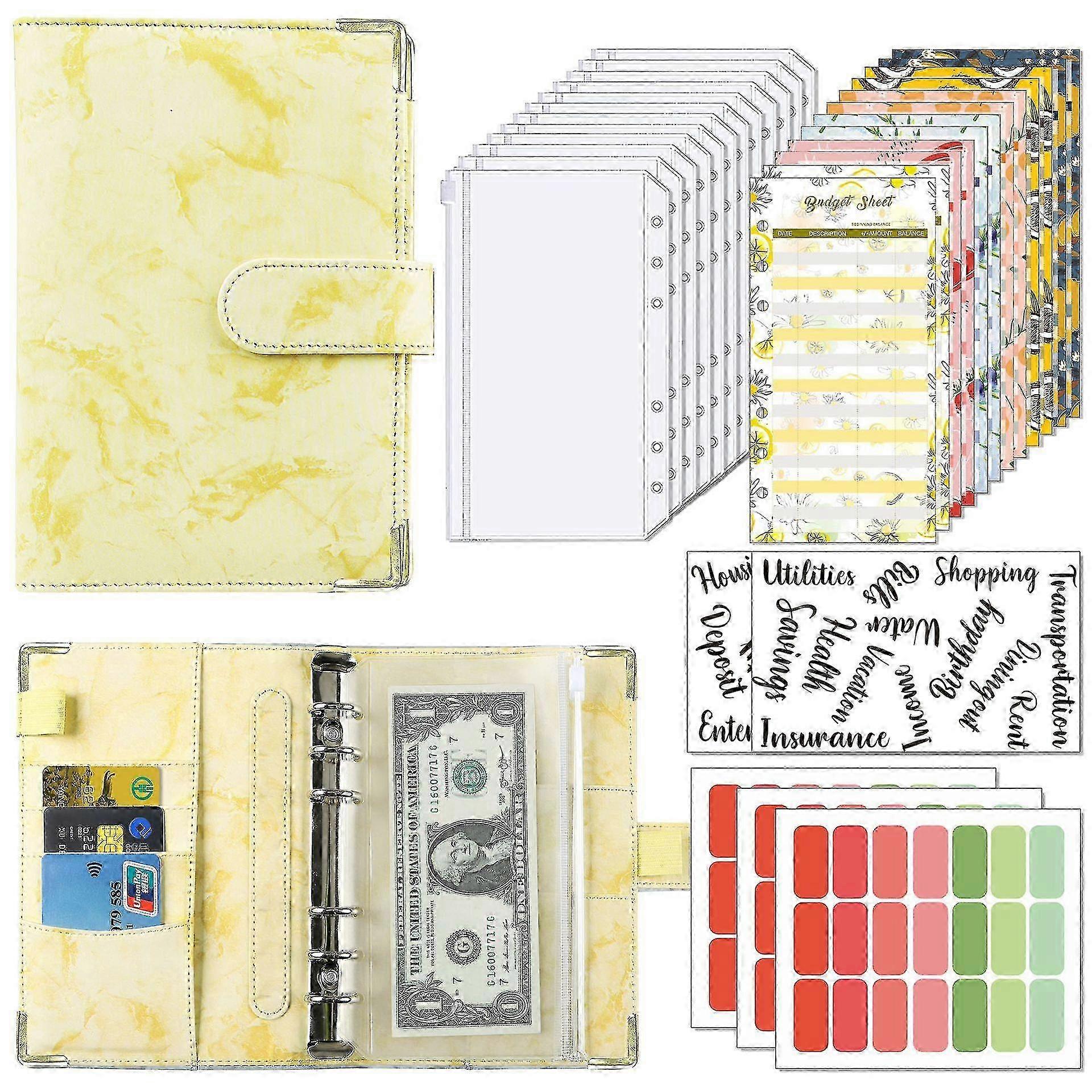 A6 Flipbook Buget Cartea marmorat Notebook carte de piele