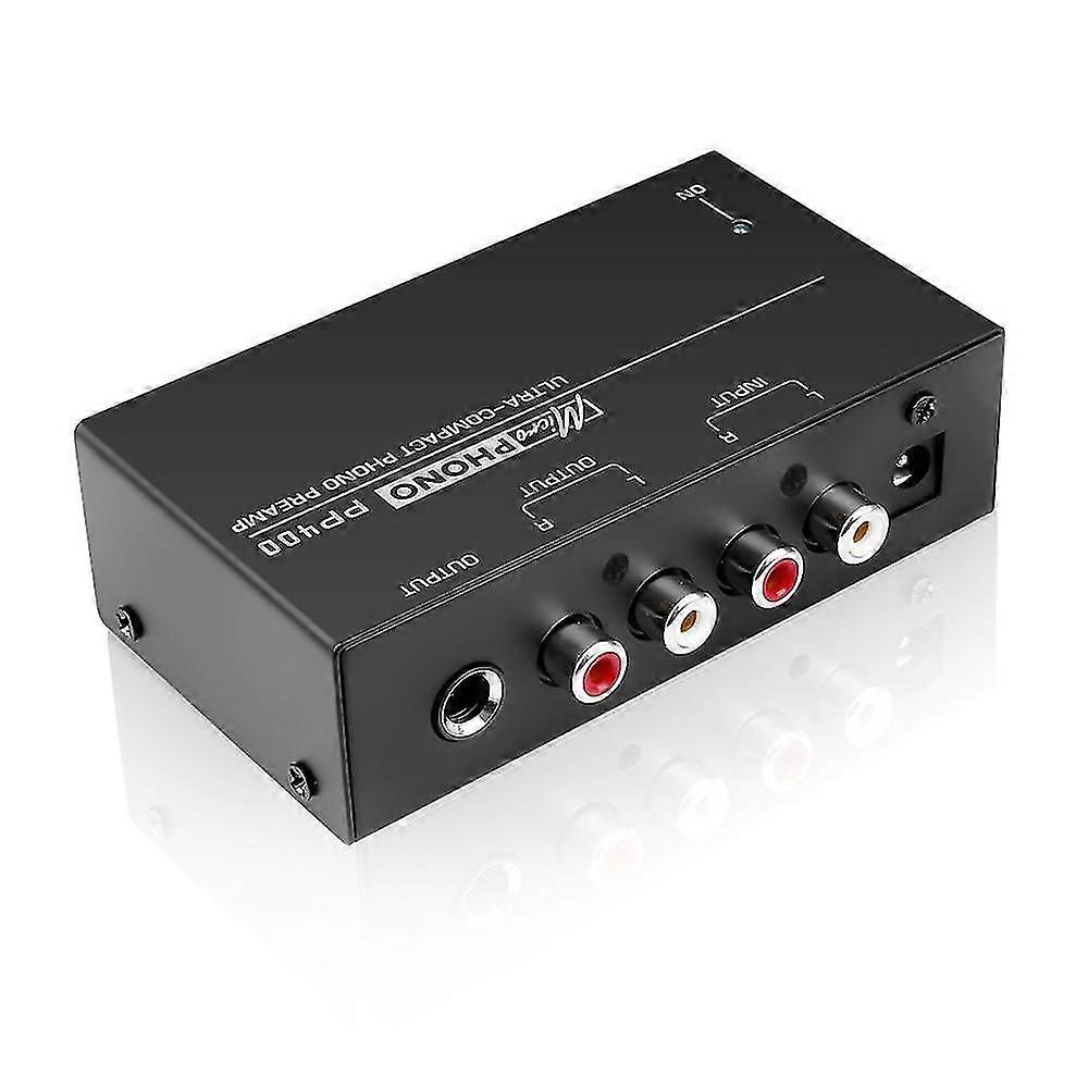 PP400 Ultra-Compact Phono Preamp with RCA & 1/4Inch TRS Interfaces for Turntable