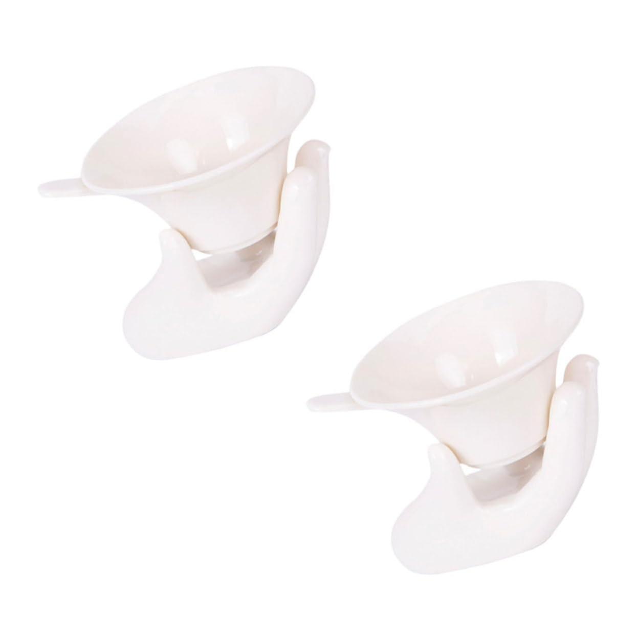 Ceramic Tea Drain 2 Sets For Loose Tea, Filter, And Cup Use, Ceramic Material