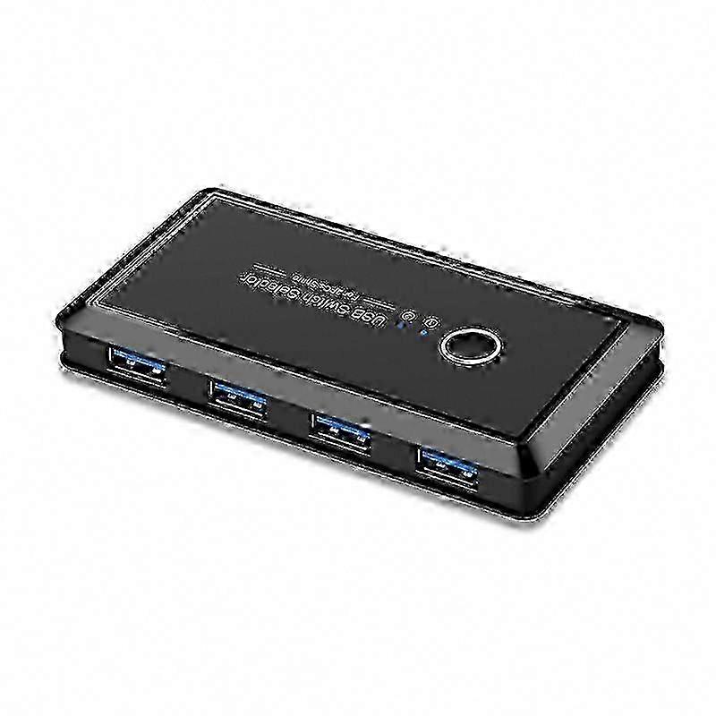 USB 3.0 Switch Selector for 2 Computers Sharing 4 USB Devices - High-Speed Adapter Switcher SZRH