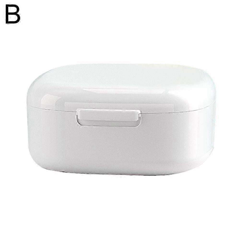 Portable Denture Storage Box for Soaking Cleaning Braces