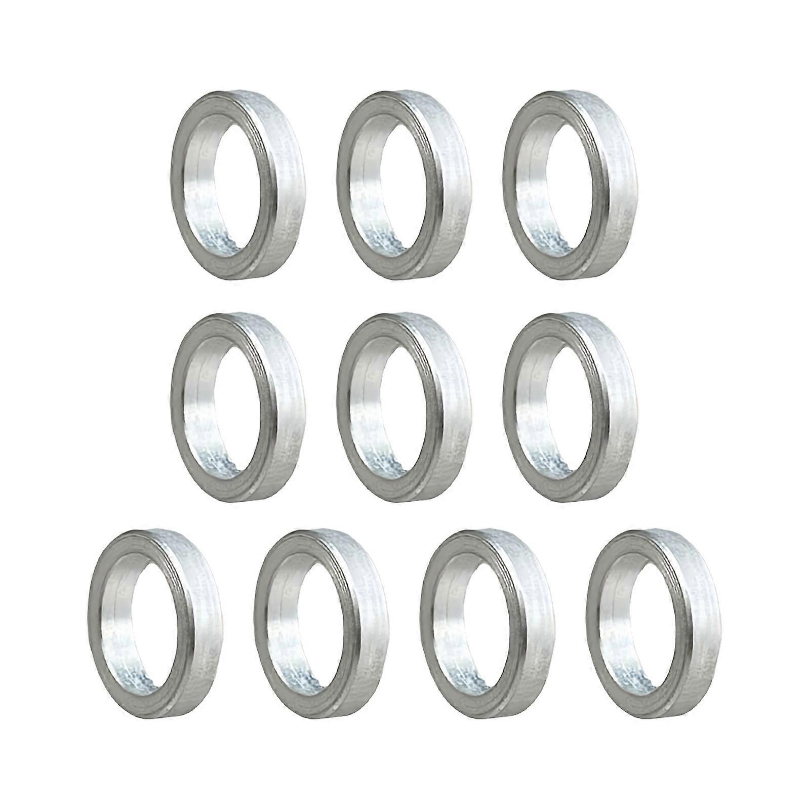 10lots Easily Install Crankset Washers Bicycles Headsets Spacers Adjust Spacer for Improved Cycling Experiences Multicolor