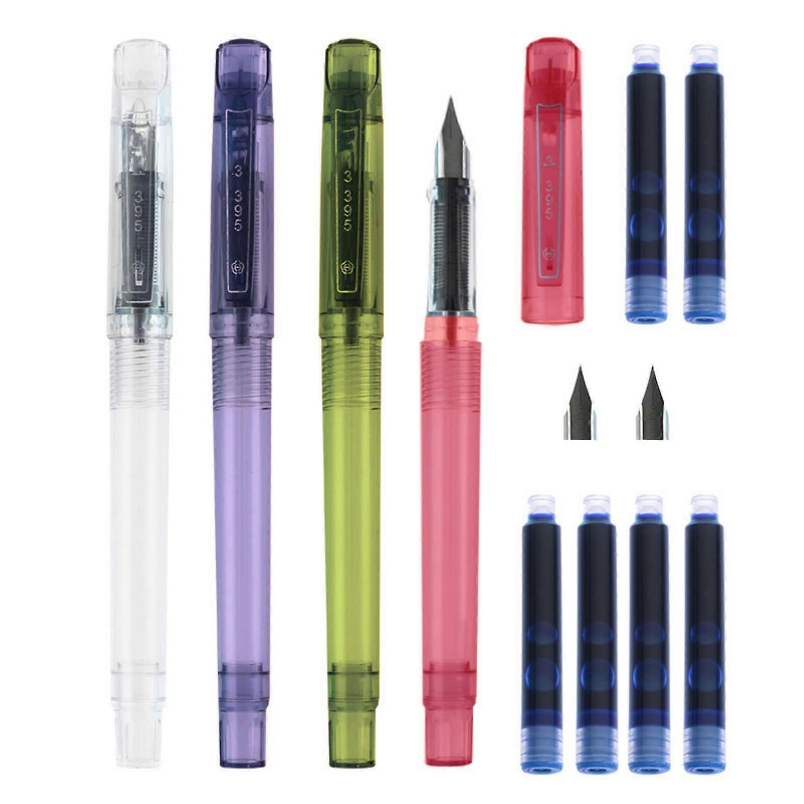 Beginner Handwriting Pen With Ergonomic Pose Amendment Plan And Refillable Toner Cartridges For Smooth Writing Practice Multicolor