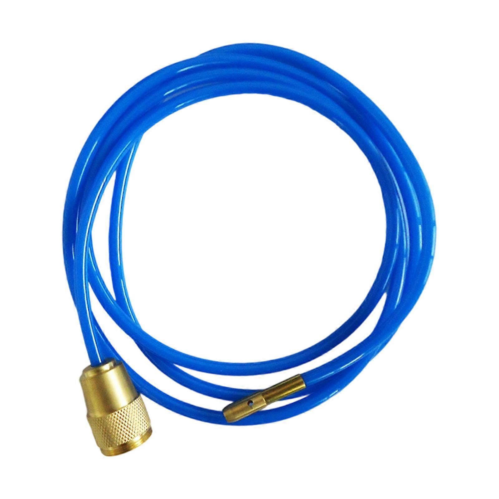 Multipurpose Drain Unclogger Sewer Drain Water Cleaning Hose Pipe Cleaner High Pressure Water Hose with Brass Nozzle  Blue