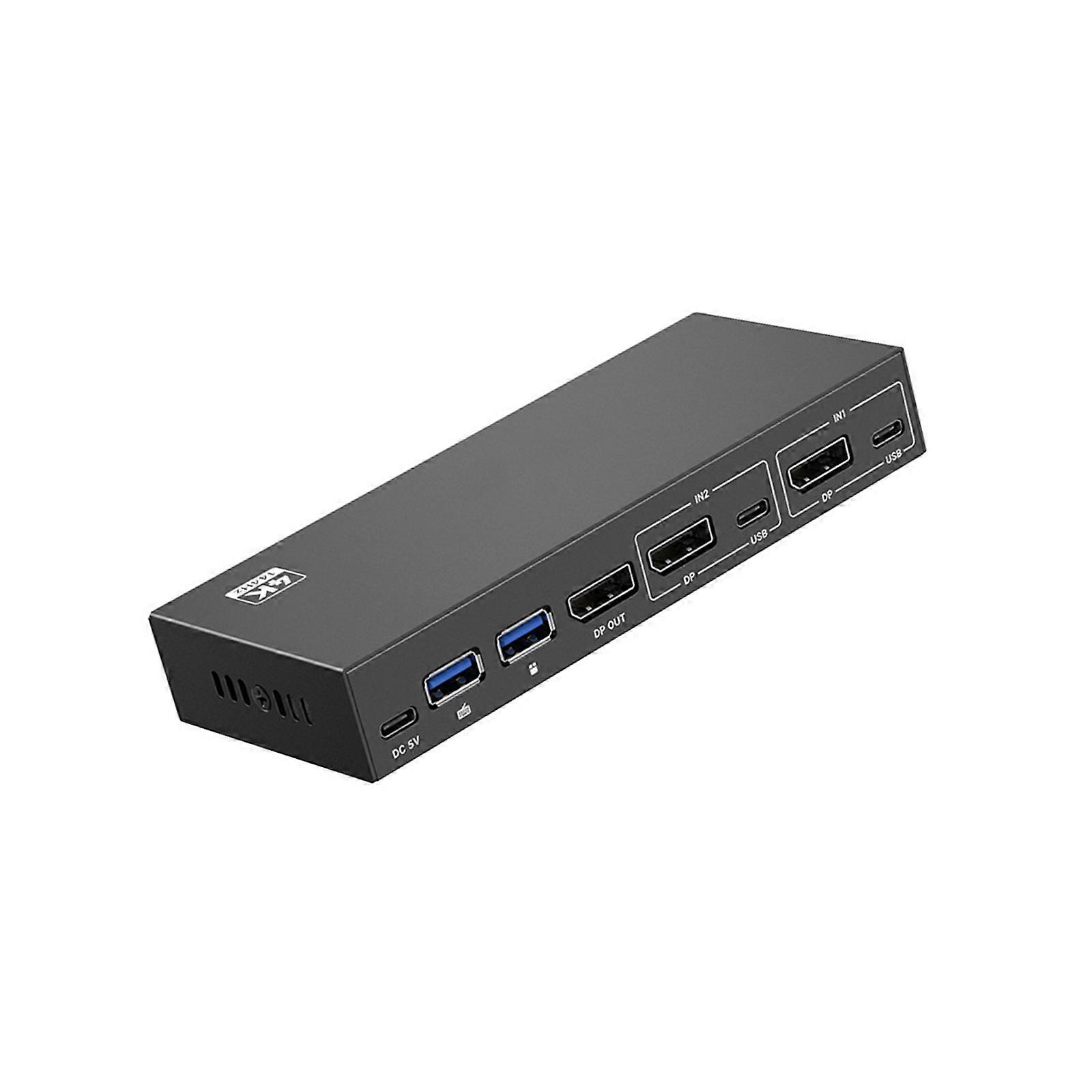 2 Port  USB3.0 KVM Switcher For PC Keyboards Mouse Printer Scanners 1 Sharing 2 Devices Shared Controller Multicolor