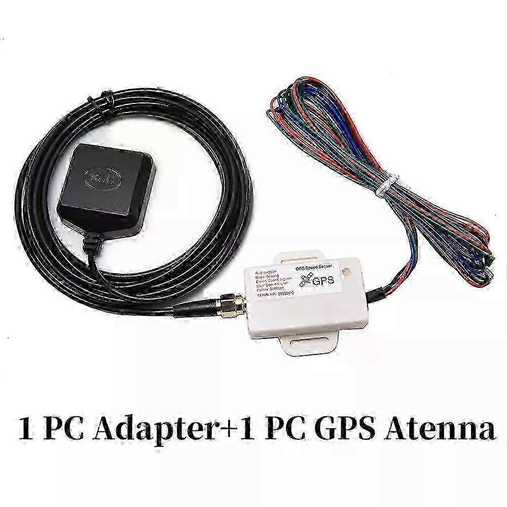 Universal GPS Speed Sensor Mini Speedometer Sensor Adapter Kit with GPS Antenna Speedometer Gauge Signal for Car 12V/24V z