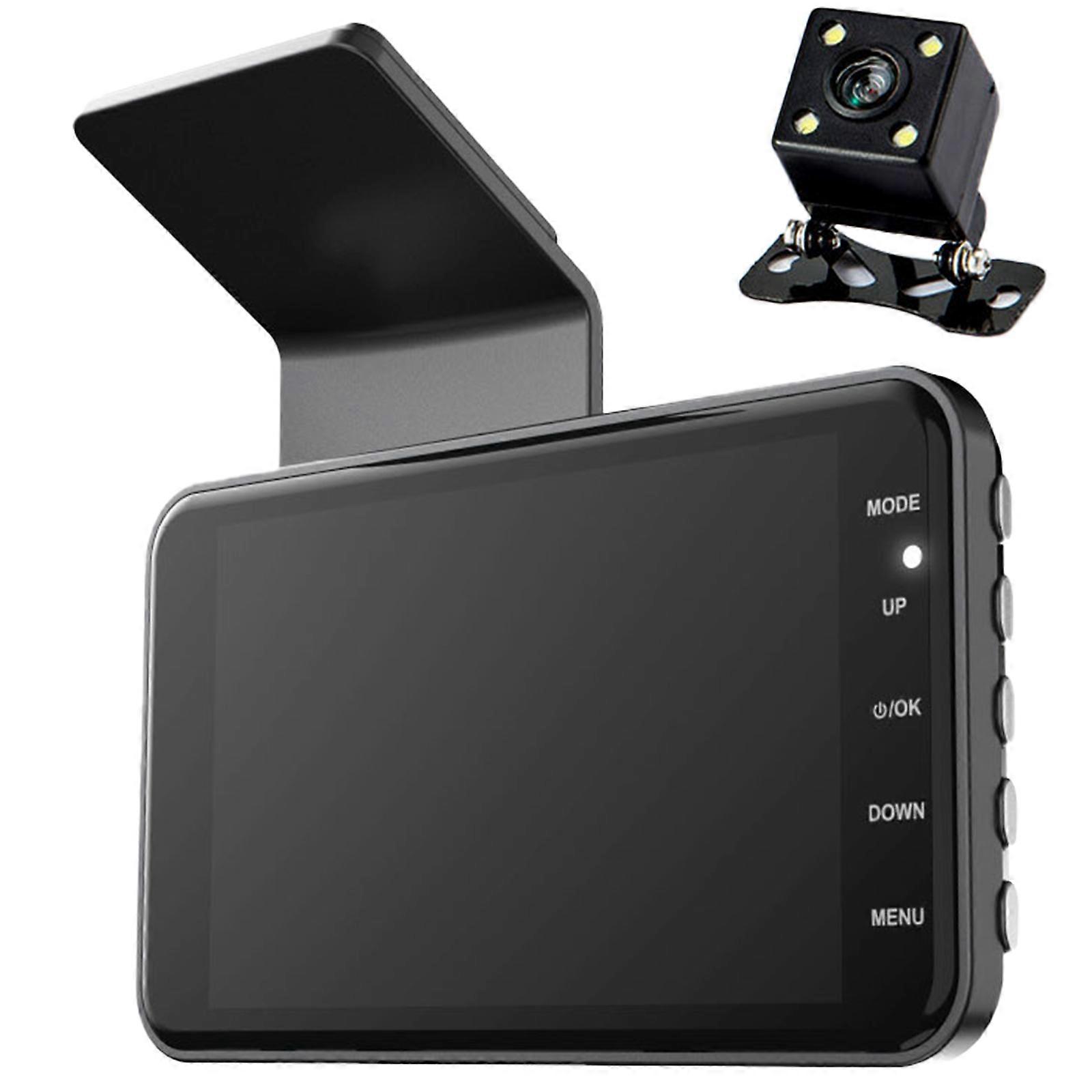 Dashcam 4inch LCD Screen Car Recorder 1080P Front Rear Single/Double Lens Dashing Camera Vehicle Video Recorder Multicolor