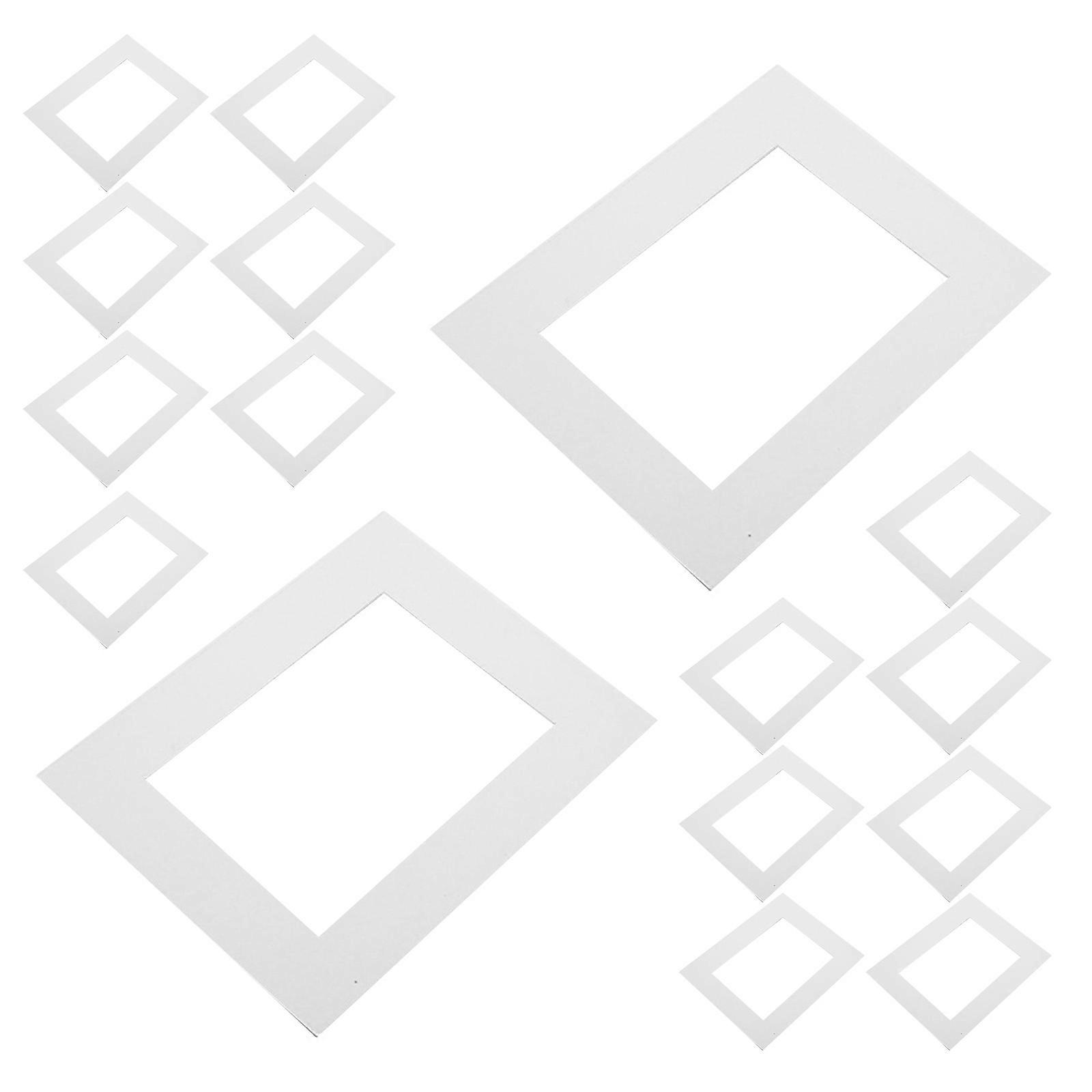 White Cardboard Picture Frame Inserts for DIY Photo Mounting 20Pcs