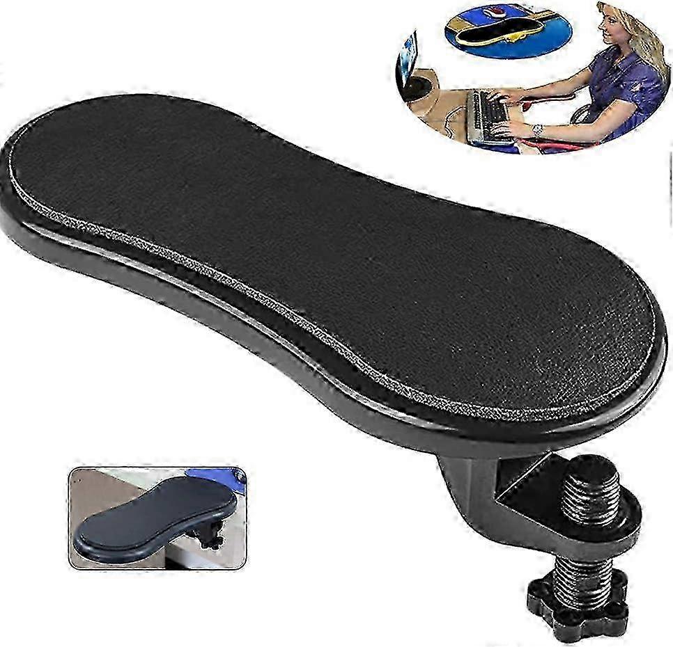 2025 Adjustable Arm Rest for Desk, Ergonomic Design Memory Foam Mousepad Holder 180 Degree Rotating Support for Table, Office, Chair, Desk (Fits Desks