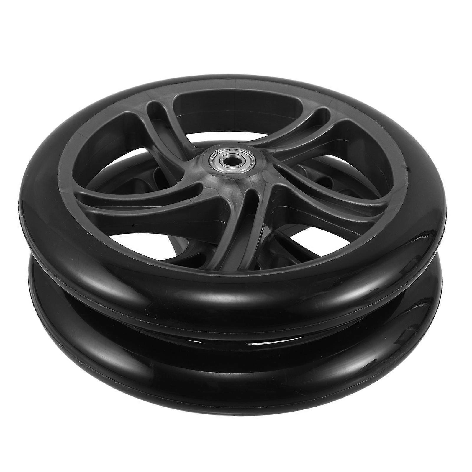 Rutschfeste PU-Rollstuhl-Ersatzräder für manuelle Nutzung, 2er-Set