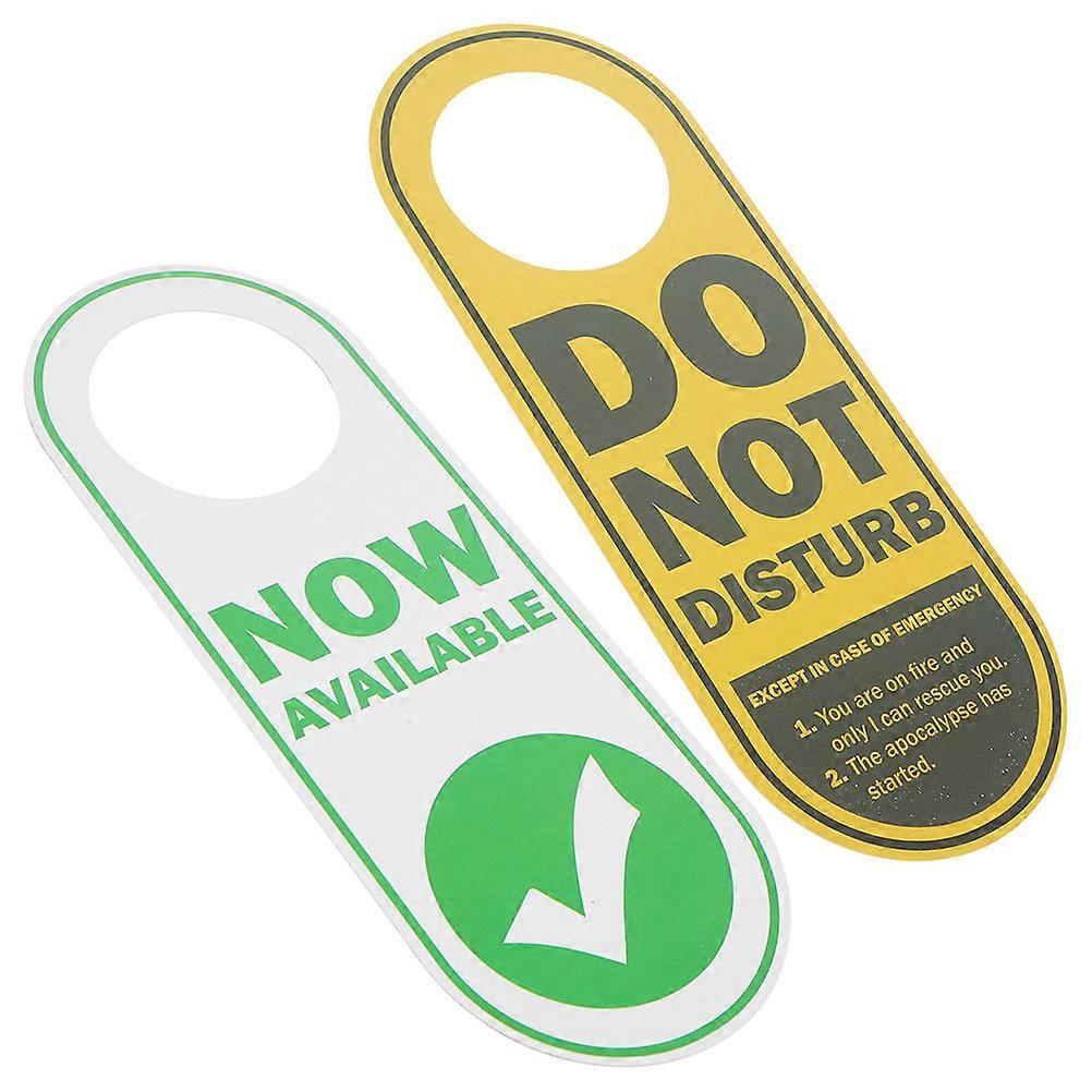 Double-Sided Door Sign Hanger for Privacy 8Pcs Office Do Not Disturb PVC