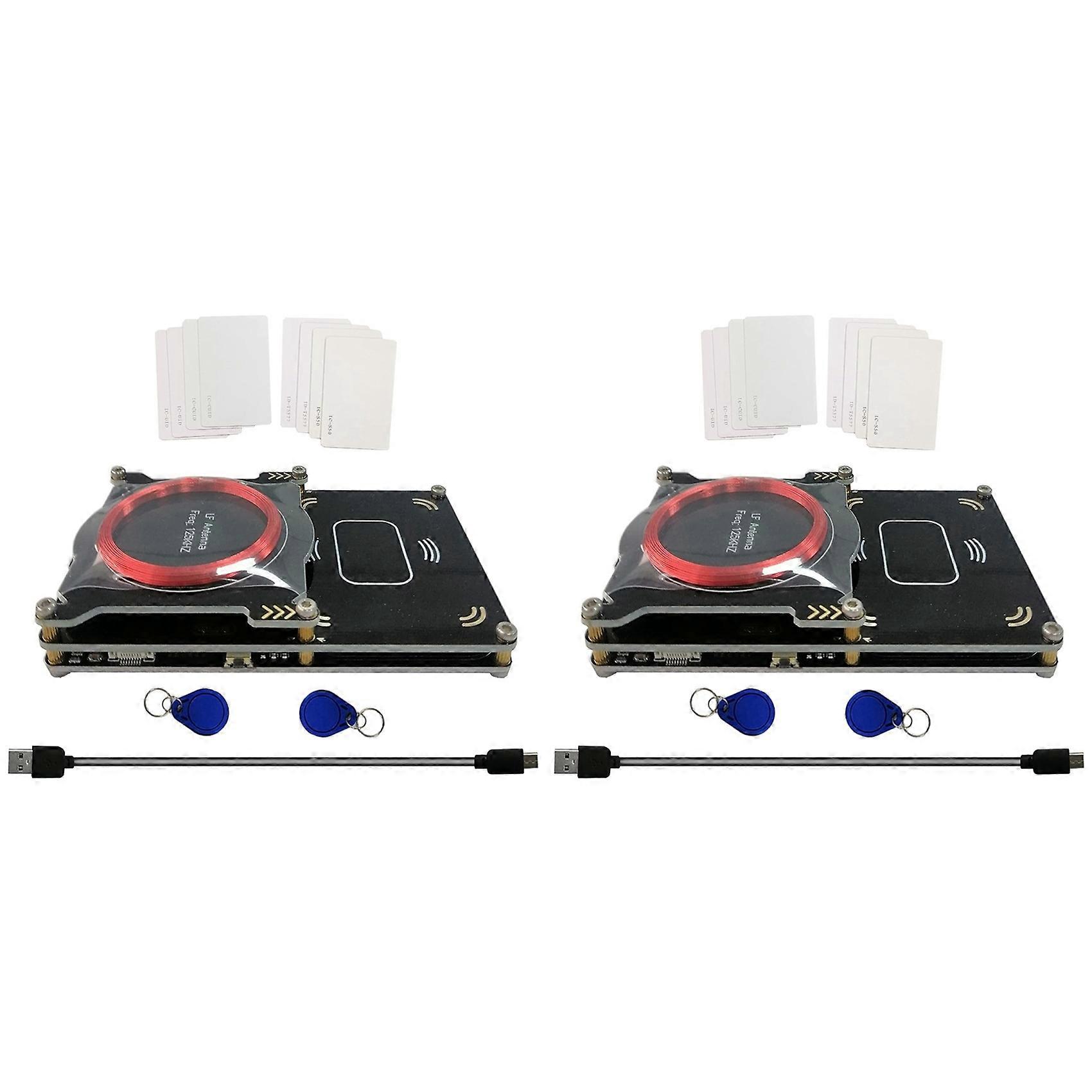 2X Upgraded 512k Proxmark3 Easy V3.0 RDV4 Memory ID M1 IC Built-in RFID Card Reader Integrated Antenna Decryptor Decoder