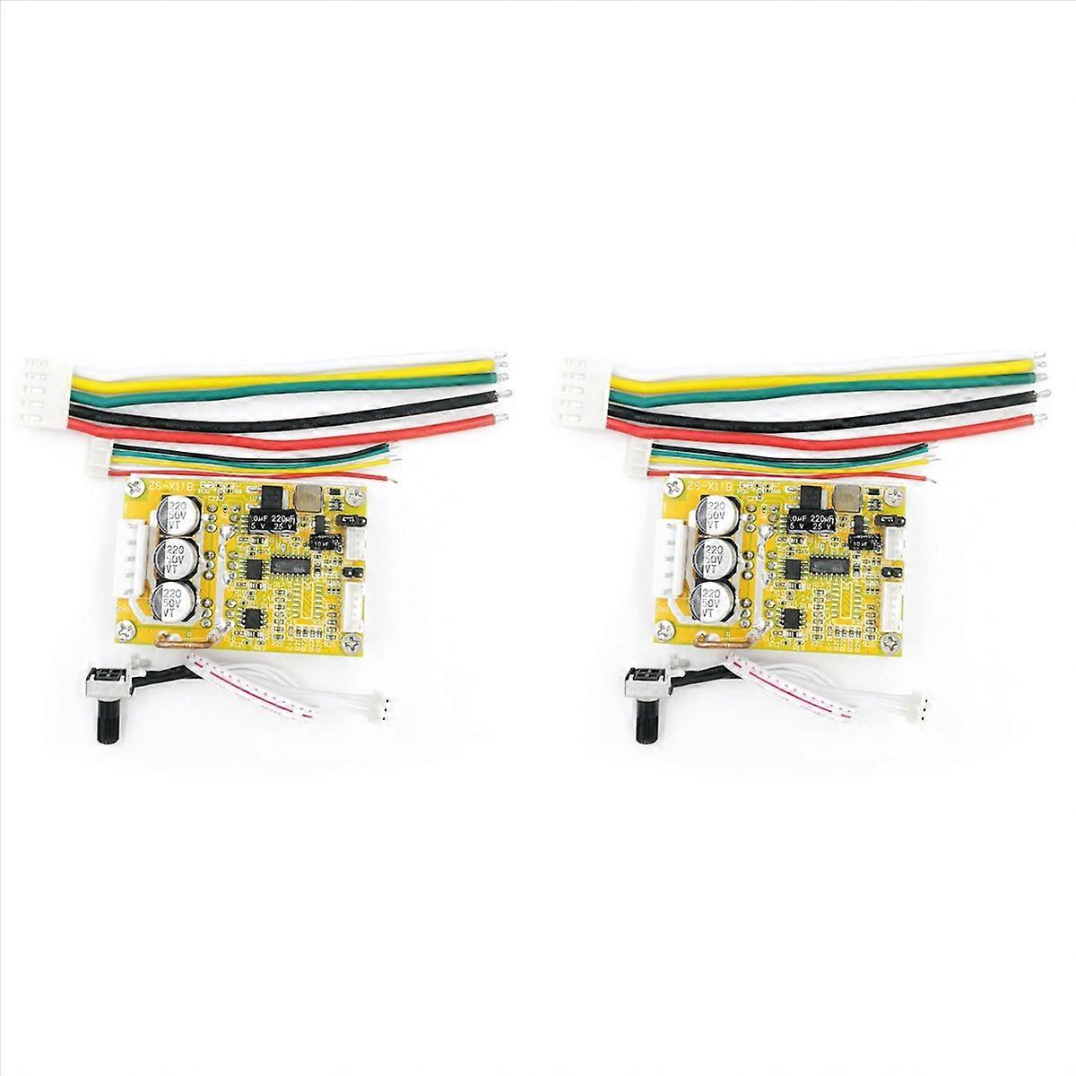2Pcs DC 5-36V 350W BLDC Three-Phase Brushless (with Hall) Motor Controller Brushless Sensor Motor Dr
