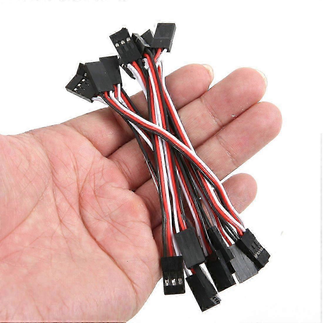 10Pcs 10cm Servo Extension Lead Wire Cable