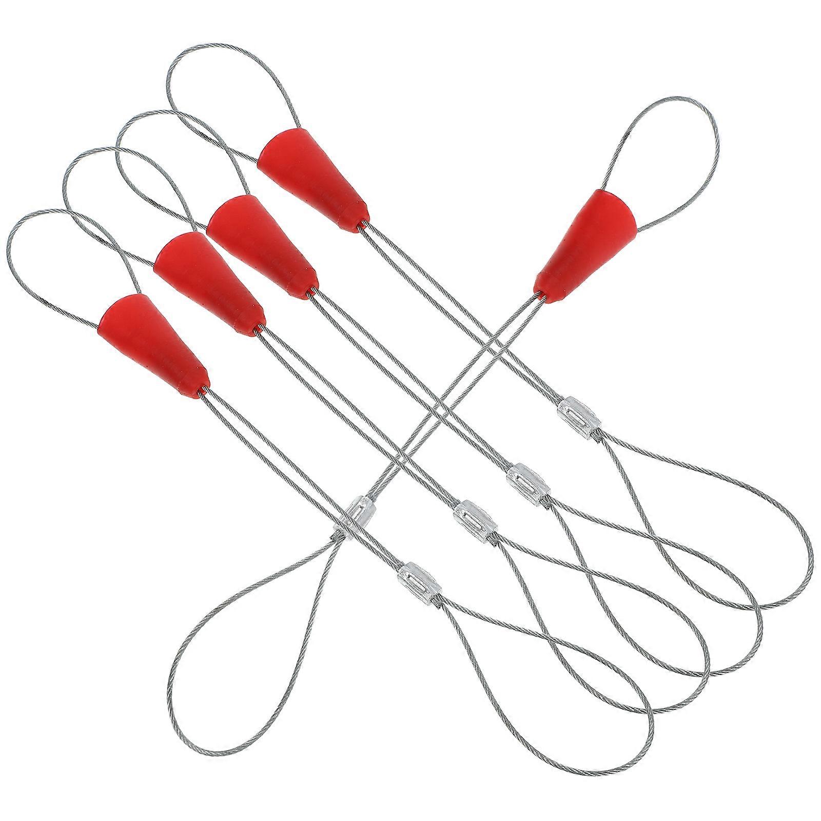 Silver Electrician Cable Pullers for Wire Traction 5Pcs Tools