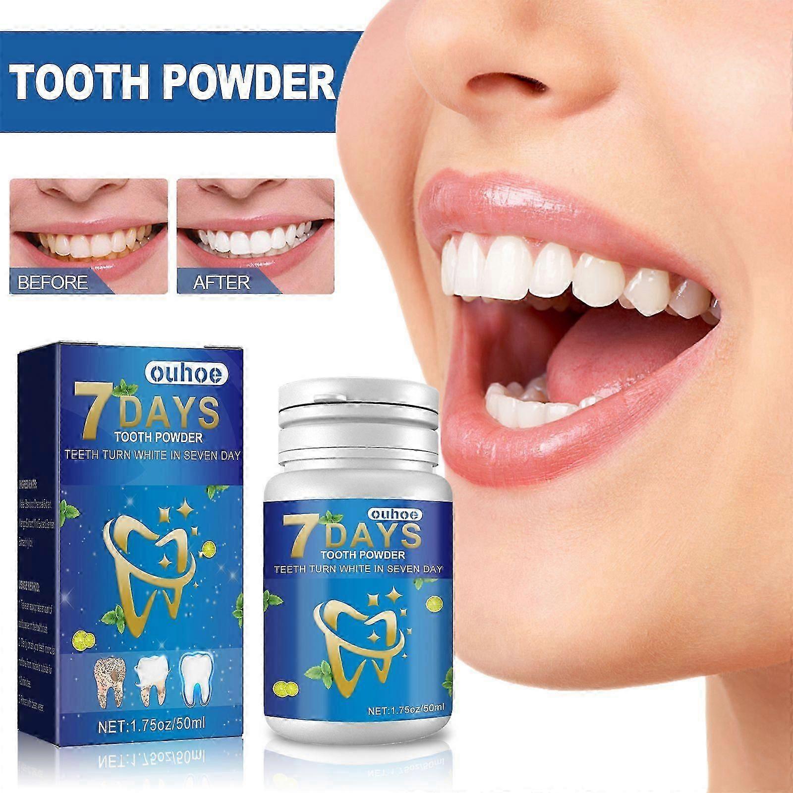 Natural Teeth Whitening Powder with Lemon