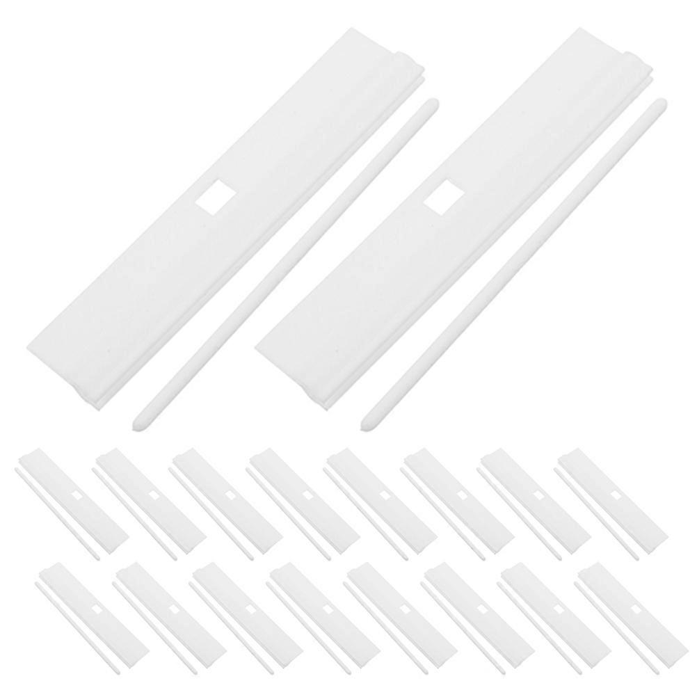 Vertical Blinds Accessories White PVC 30Pcs Replacement Parts for Window
