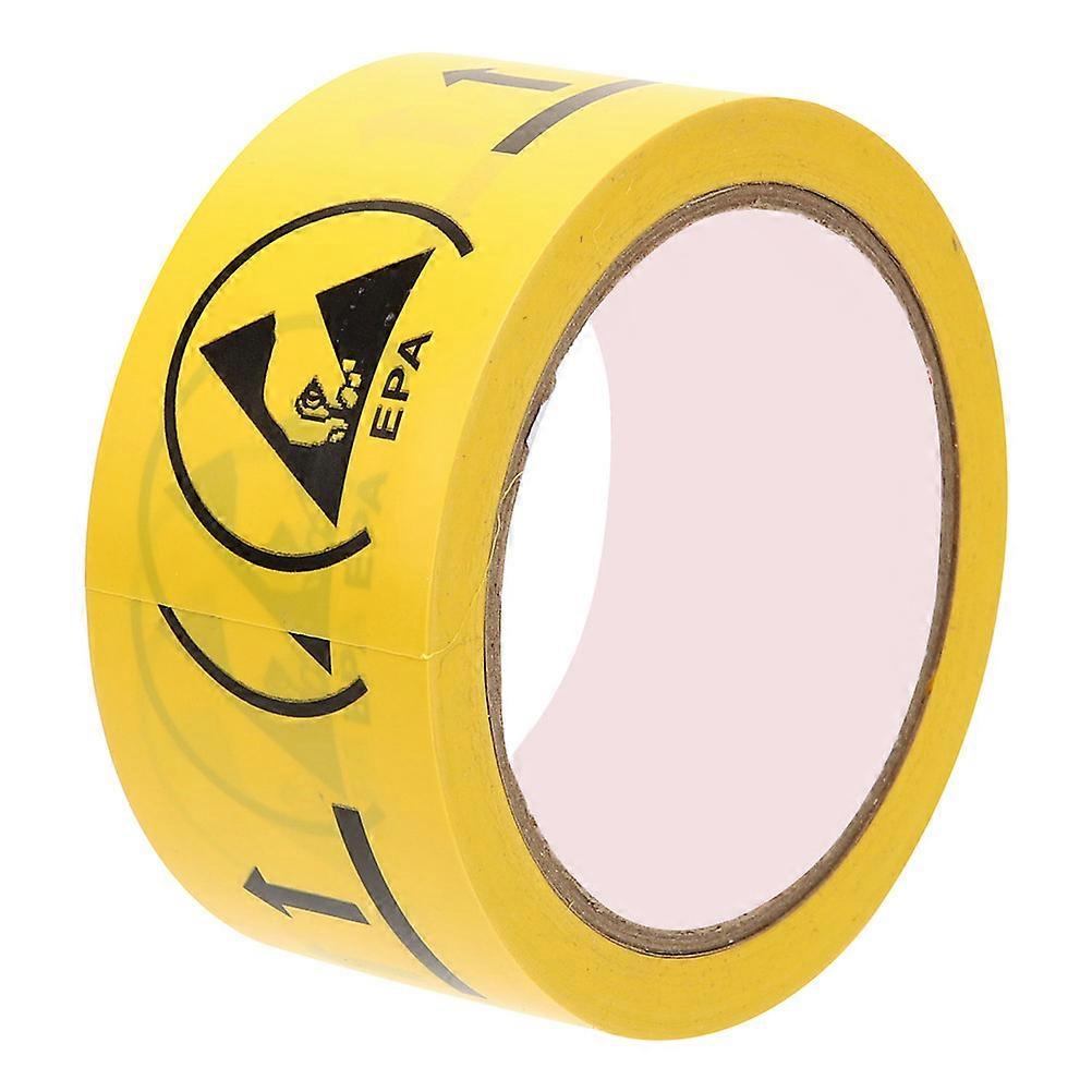 Warning Tape Anti-Static For Floor Marking Yellow Safety Signs Industrial Use 1 Roll