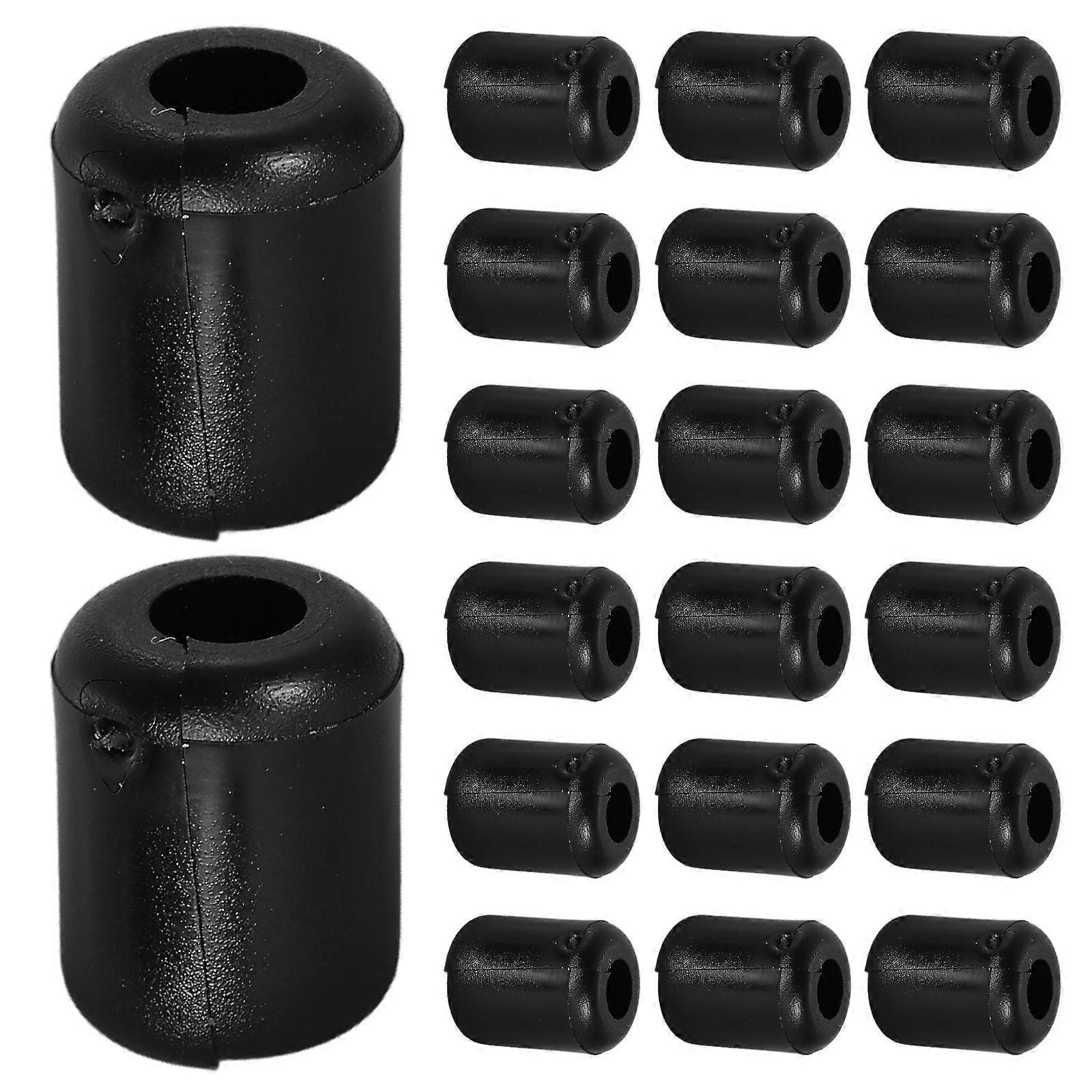 Black PVC Peg Hook Stoppers for Retail Inventory Control Organization 90Pcs