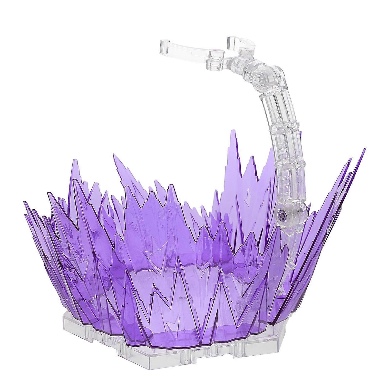Anime Model Stand with Effect for Display 1Set Plastic Purple Base