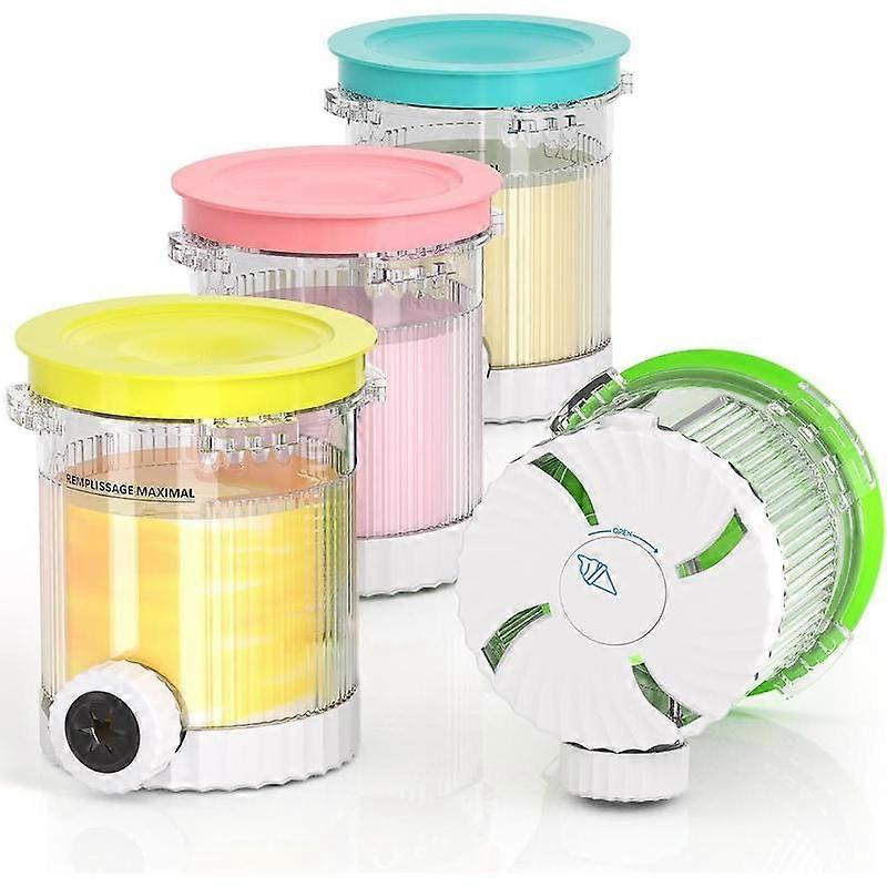 4 Pack for  Swirl Pints and  Compatible with  NC700 Series, NC701, NC701C, Creami Containers for Swirl Ice Cream & Soft Serve Makers, , Dish