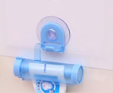 Hook plastic roller tube squeezer utility toothpaste easy dispenser bathroom toothpaste holder blue