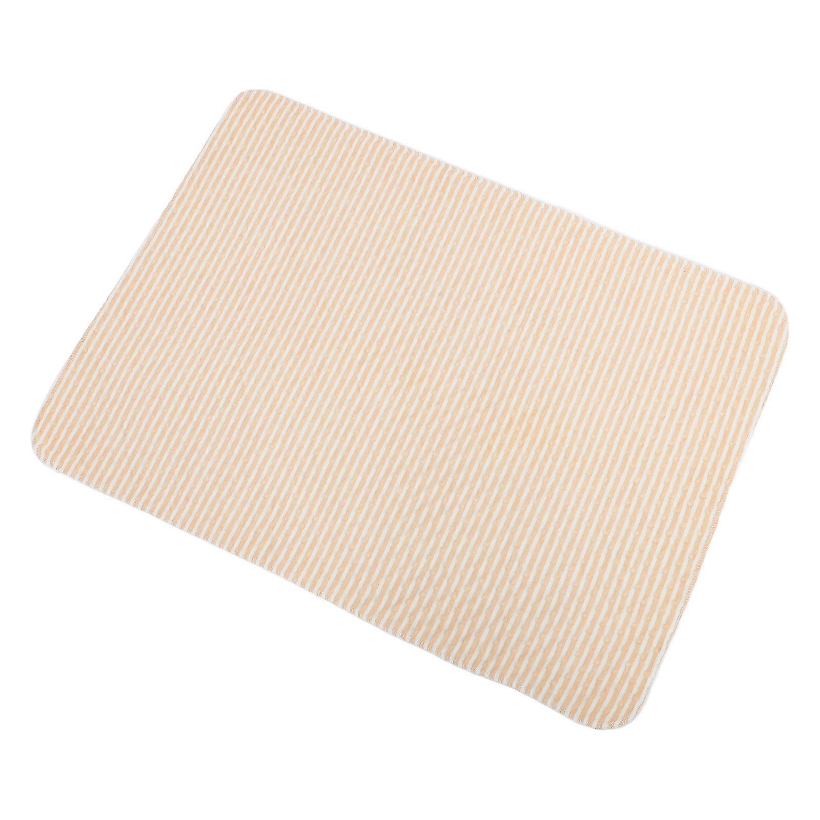 Beige Reusable Underpad Waterproof Bed Pad for Bedwetting Protection