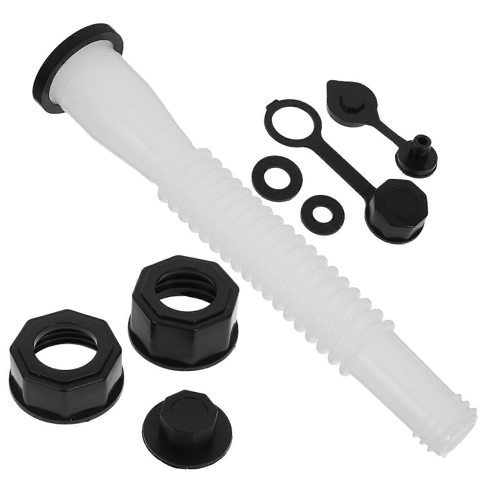 Can Spout Replacement for Fuel Tank Connector 1Set White Pe