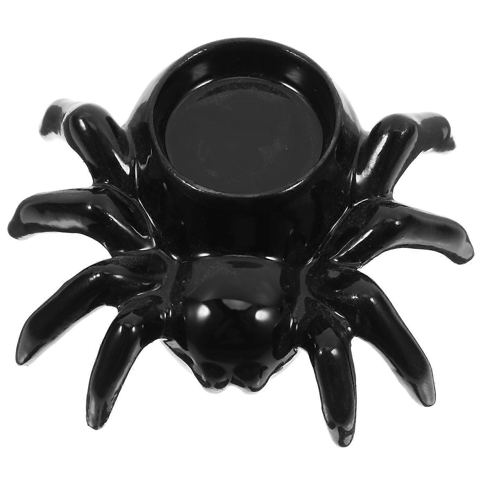 Ceramic Halloween Candle Holder for Decor 1 Piece Spooky Table Accent