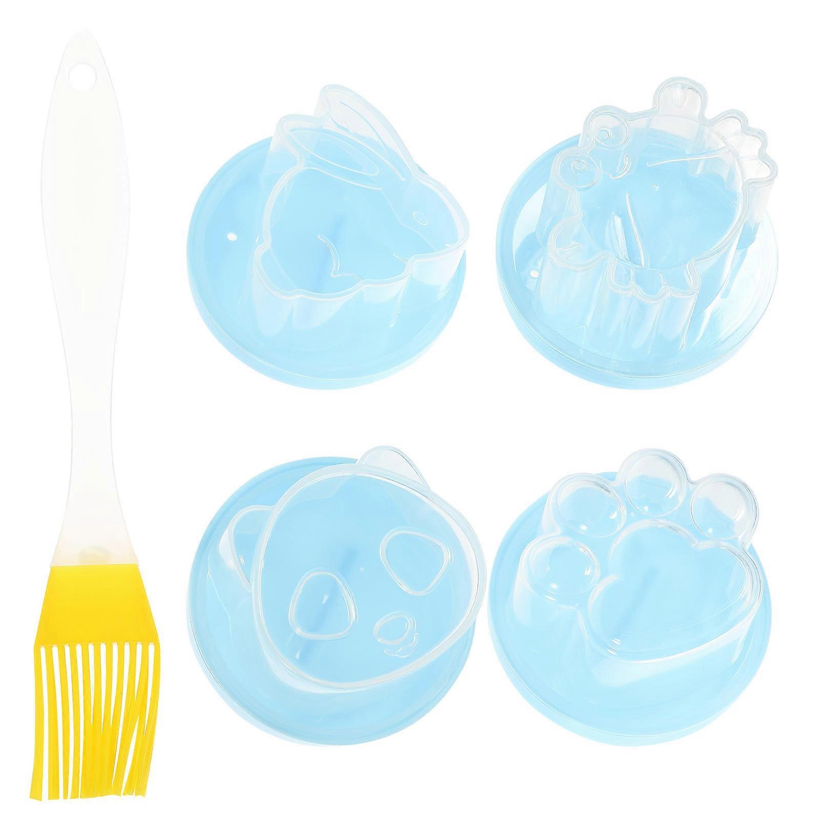 Egg Steamer Nonstick Steamed Egg Mold for Home Use 1Set Blue