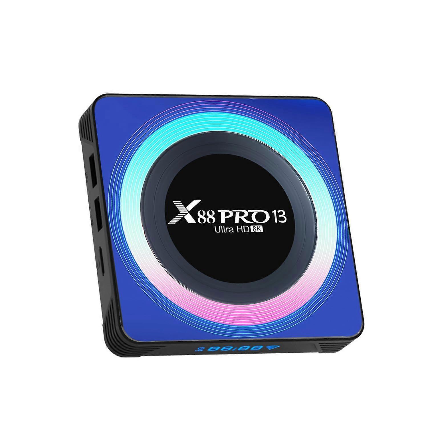Android TV Box RK3528 QuadCore Android 13.0 4GB RAM 64GB ROM 8K 3D HDMI 2.0 WiFi 2.4/5GHz BT5.0 10/100 Ethernet