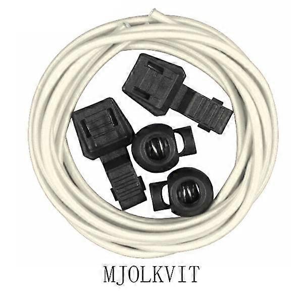 Elastic Shoelaces (Including Drawstring) Length: 100cm Milky White