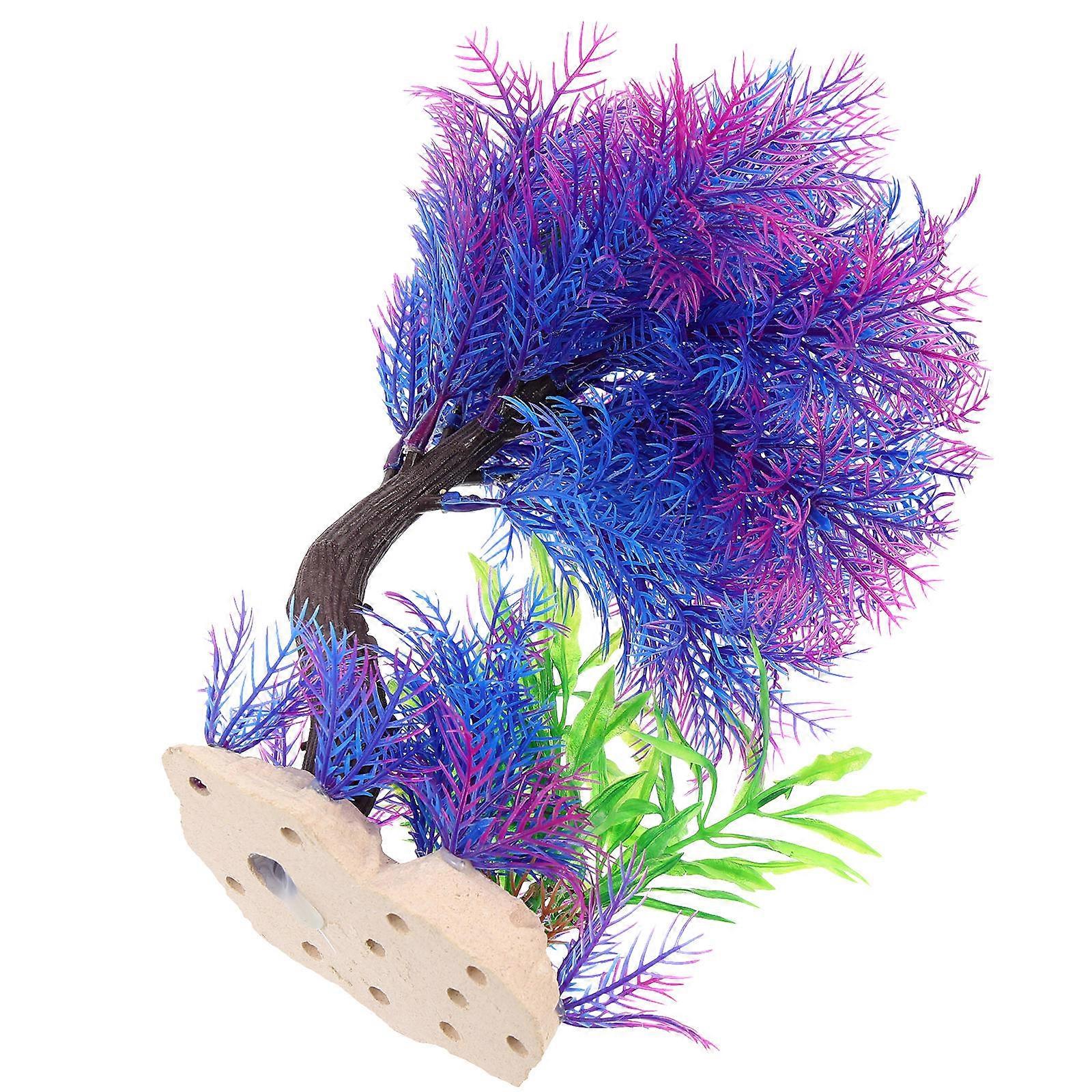 Fish Tank Decorations Simulation Plants for Aquarium Decor 3Pcs