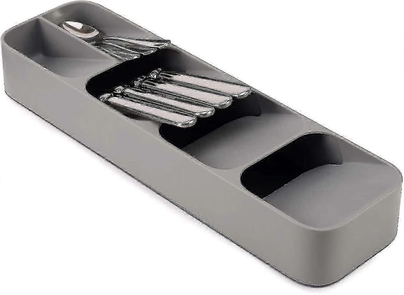 Kitchen Drawer Cutlery Organizer - Large Space Saving Tray Compatible Flatwar
