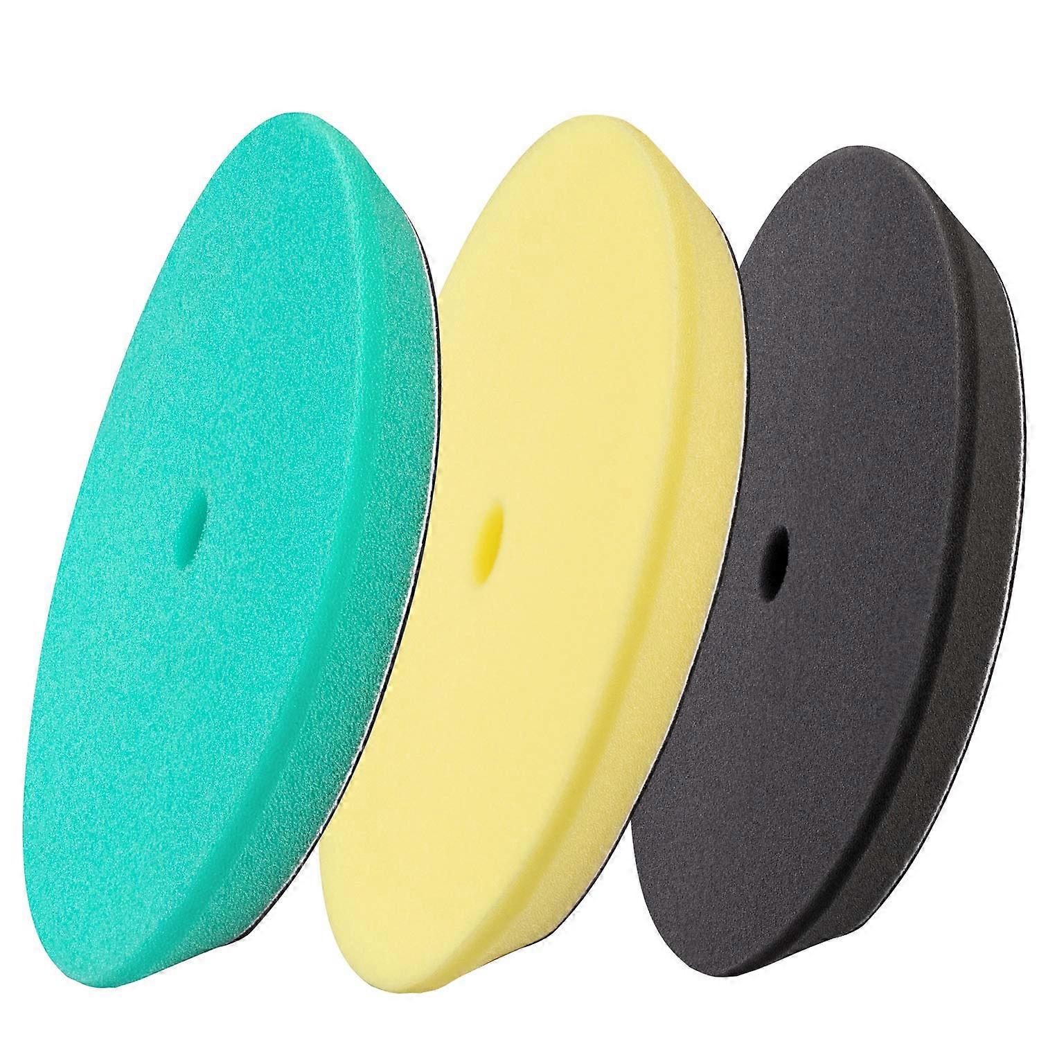 3pcs 5 Inch Polishing Pads for Car Detailing, Foam Buffer Pads with Hook and Loop, LongLasting