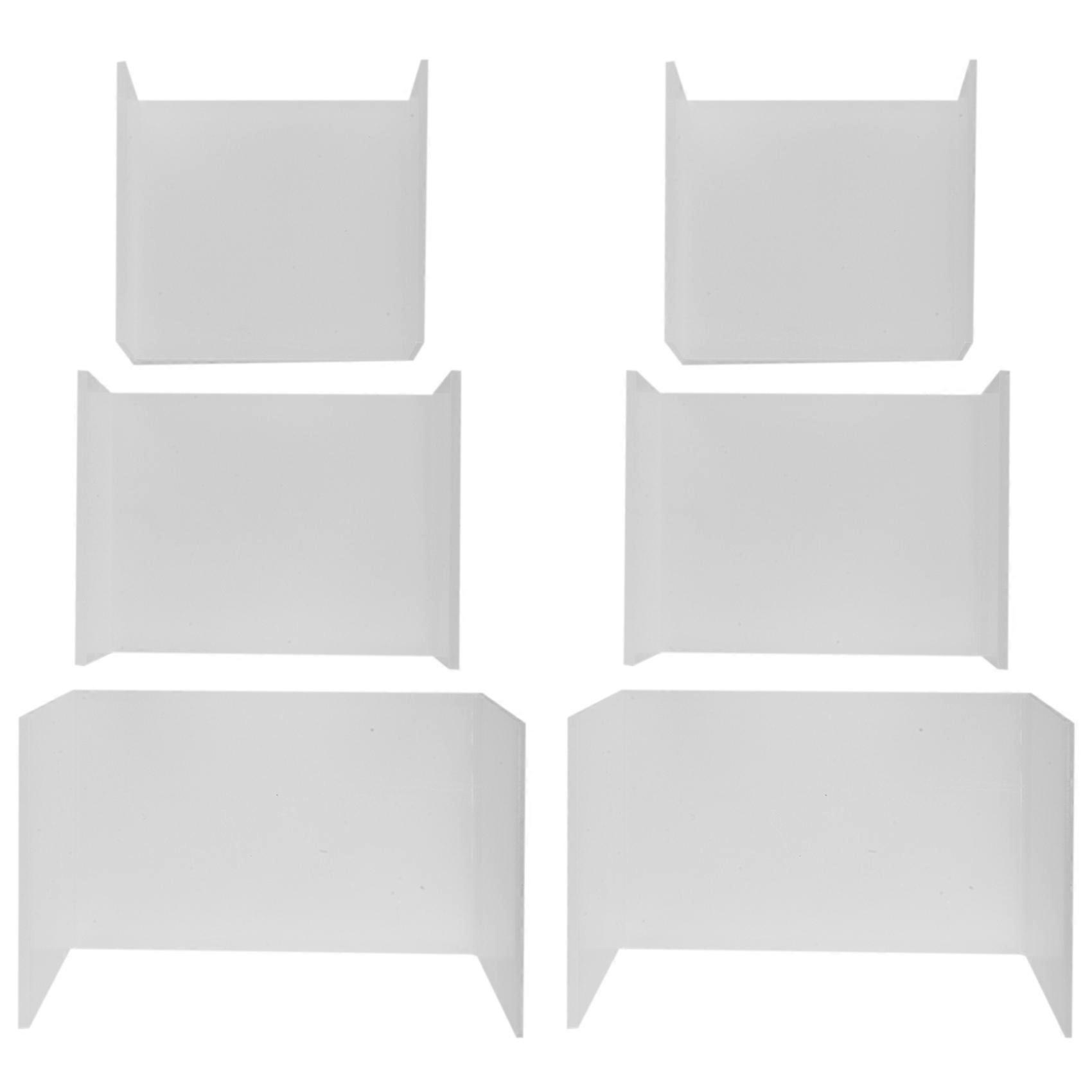 Acrylic Display Risers, Clear Rectangle Stands Shelf for Display 18Pcs