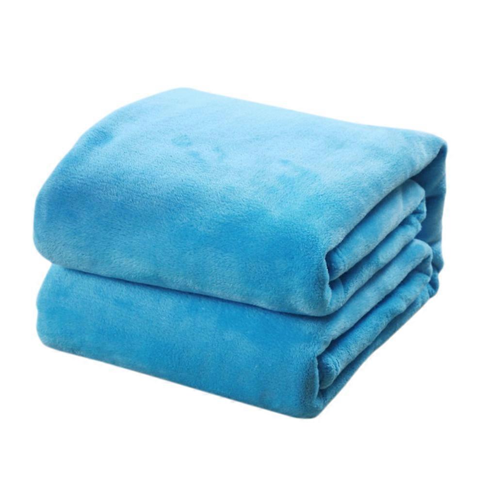 Fleece Blanket Solid Color Blanket for Warming Use