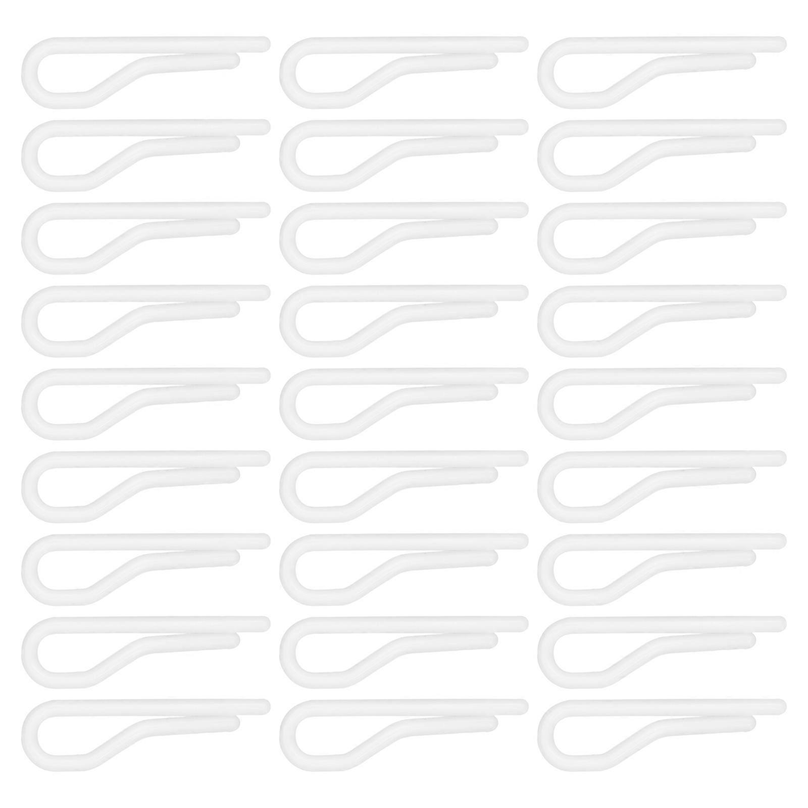 Plastic Shirt Clamps Clothes Fixing Clips White 200Pcs Set