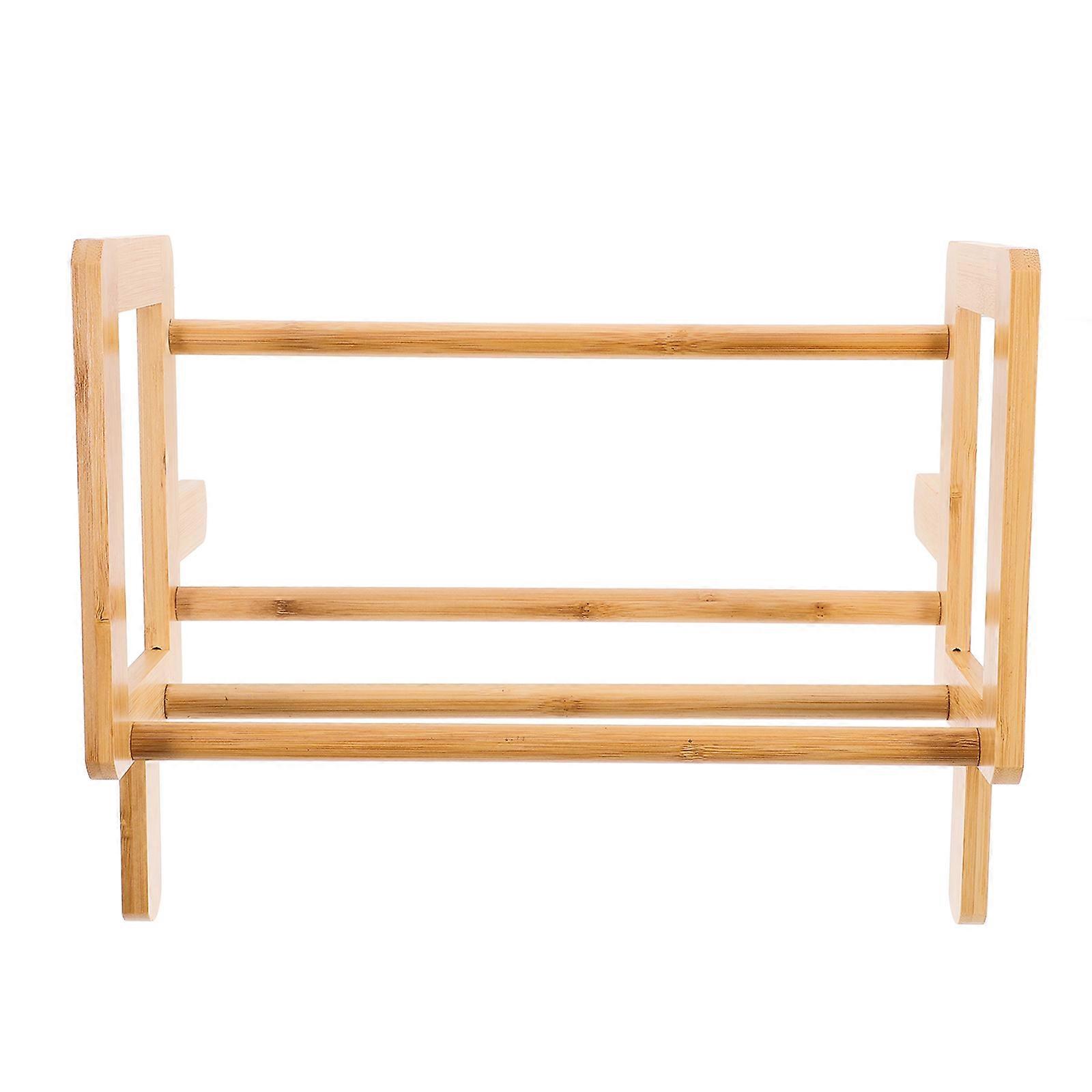 Sturdy Bamboo Book Holder For Reading Learning In Office Compact Design 3Pcs