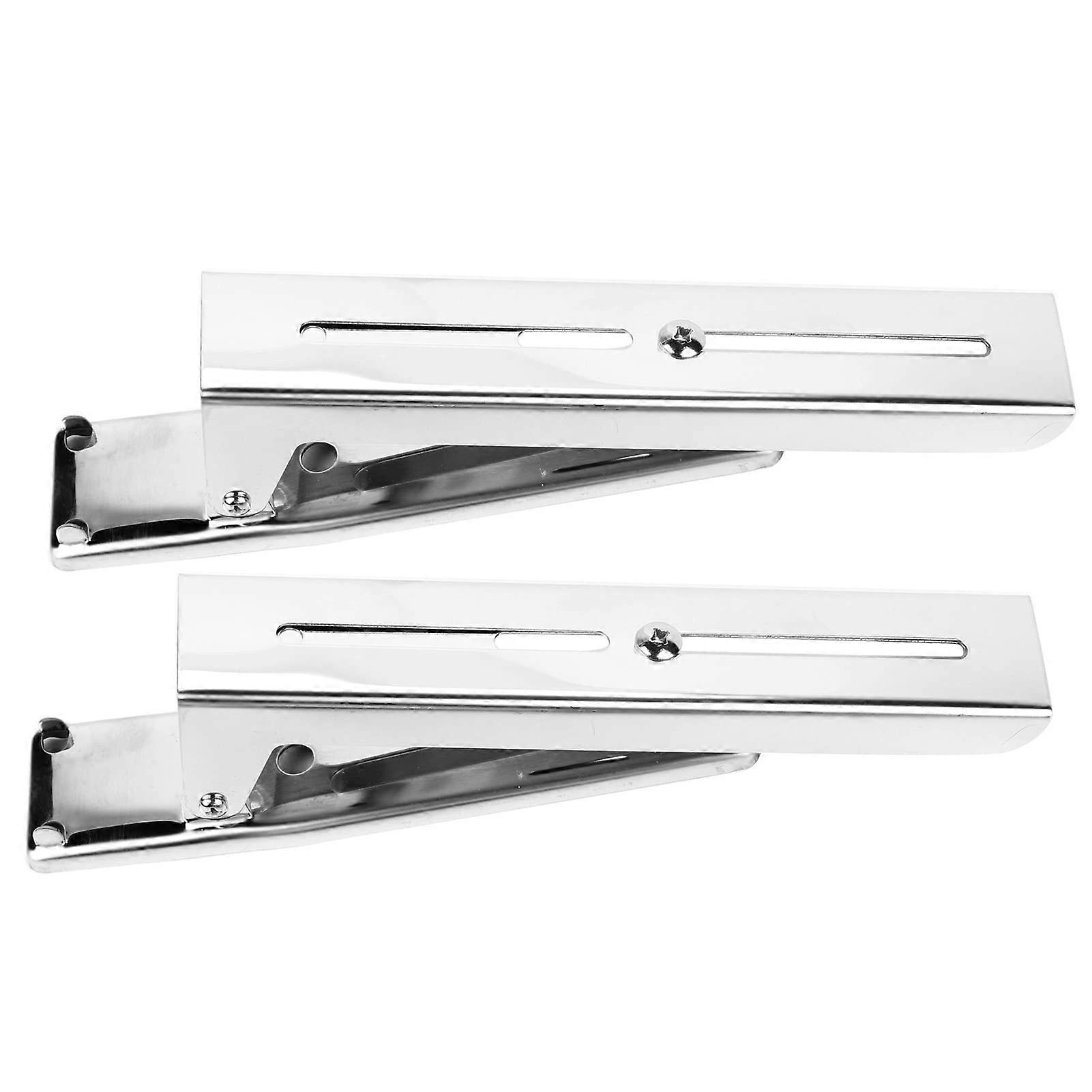 Microwave Oven Wall Mount Bracket Adjustable Width Foldable Stainless Steel Shelf Rack