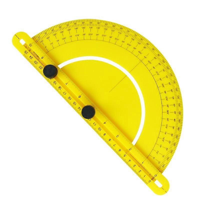 180 Degree Angle Protractor Angle Finder Ruler Protractor Woodworking Ruler1pcsyellow