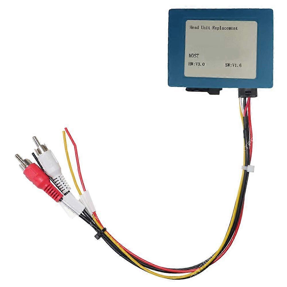 Car Most Aux Optical Fiber Decoder Box Amplifier Decoding Adapter for Volvo XC60 XC90